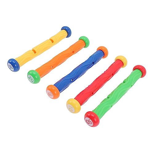 DIKACA 5 Stücke Tauchen Stick Pool Dive Sticks Pool Tauchen Pool Zubehör Schwimmen Dive Kunststoff von DIKACA