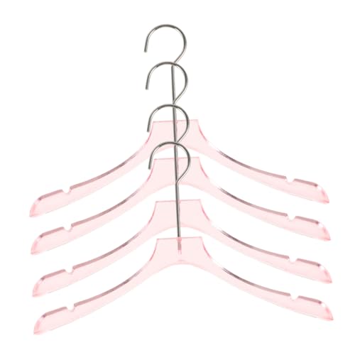 DIKACA 5 Teiliges Puppenhaus Zubehör Puppenkleidung Miniatur Outfits Puppenkleidung Und Zubehör Mädchen Kleiderbügelhalter Kleiderpuppen Für Kleine Kleider Süßes von DIKACA