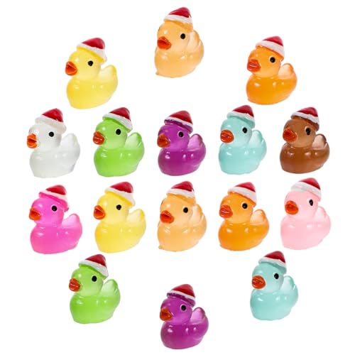 DIKACA 50 Stück Krabbenspielzeug Hasen Sprechendes Kaktusspielzeug Winziges Zuhause Hai- Kaninchen Mini-geisterfiguren Mini-Enten Kleine Enten Ducken Frosch Plüsch Frösche Harz von DIKACA