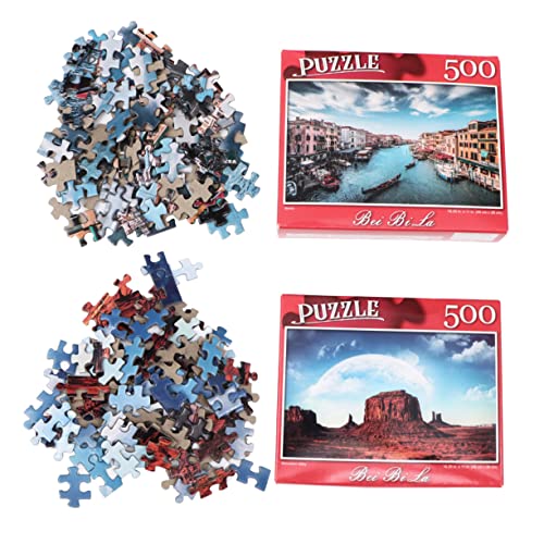 DIKACA 500 Stück, 2 Sätze Rätsel rätsel für rätsel rätzelblöcke Geburtstagsgeschenk rätselhefte für Puzzle hart lustig von DIKACA