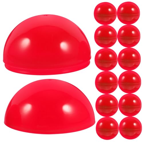 DIKACA 50Stücke Aktivitätslotteriebälle Durchmesser Leere Und Lustige Spielbälle Für Party Und Spielanwendungen Für Tombola Und Veranstaltungen Rot von DIKACA