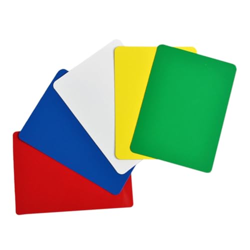 DIKACA 5St Poker-Schnittkarten PVC-Universalkarte Zugeschnittene Karten im Brückenformat Gaming-Schreibtisch Poker-Cut-Karten Karten geschnittene Karten fünf Farben Zubehör Texas Werkzeug von DIKACA