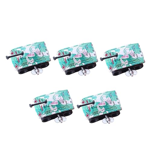 DIKACA 5St Tank Blechspielzeug für kinderspielzeug spielzeuge игрушки для девочек Toys lustige uhrwerk kleine Panzerspielzeuge Eisenblech Sky-Blue von DIKACA
