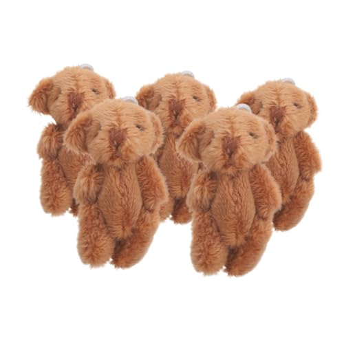 DIKACA 5Stücke Mini Bär Plüschspielzeug Teiliges Realistische Deko für Partys Kreative Fotografie Requisiten und Vielseitig Schlüsselanhänger für Puppenhäuser DIKACA 5Stücke Mini Bär Plüschspielzeug Teiliges Realistische Deko für Partys Kreative Fotografie Requisiten und Vielseitig Schlüsselanhänger für Puppenhäuser von DIKACA