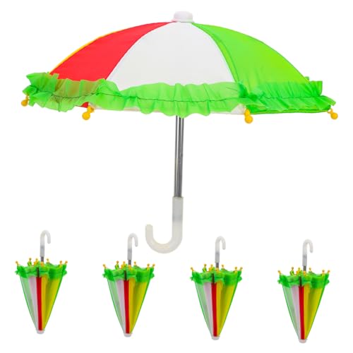 DIKACA 5Stücke Regenschirm Teilig Niedliche Deko für Puppenhäuser Kompakt und Tragbar Exquisites Zubehör für Figurenspielzeug mit Borte DIKACA 5Stücke Regenschirm Teilig Niedliche Deko für Puppenhäuser Kompakt und Tragbar Exquisites Zubehör für Figurenspielzeug mit Borte von DIKACA