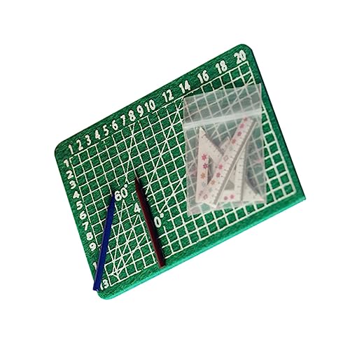 DIKACA 5Stücke Schneidematte und Lineal für Puppenhaus Dekoration und Modellbau Stift Nicht Enthalten DIKACA 5Stücke Schneidematte und Lineal für Puppenhaus Dekoration und Modellbau Stift Nicht Enthalten von DIKACA