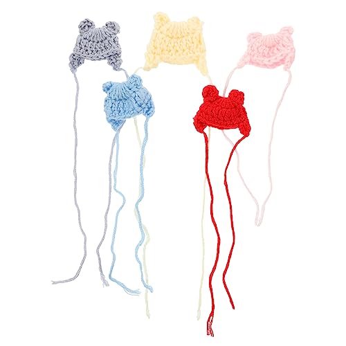 DIKACA 5pcs Mini Strickhüte Mini House Hut Decors Kleine Puppenhüte Dekorative Mini -hüte DIKACA 5pcs Mini Strickhüte Mini House Hut Decors Kleine Puppenhüte Dekorative Mini -hüte von DIKACA