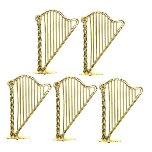 DIKACA 5st Miniaturharfe Kleines Trompeten-puppenhaus Puppenhaus-Musikinstrument Miniatur-puppenhausmöbel Harfe-Modell Puppenhaus-harfen- Mini-Harfe Winzige Harfe Golden Plastik DIKACA 5st Miniaturharfe Kleines Trompeten-puppenhaus Puppenhaus-Musikinstrument Miniatur-puppenhausmöbel Harfe-Modell Puppenhaus-harfen- Mini-Harfe Winzige Harfe Golden Plastik von DIKACA