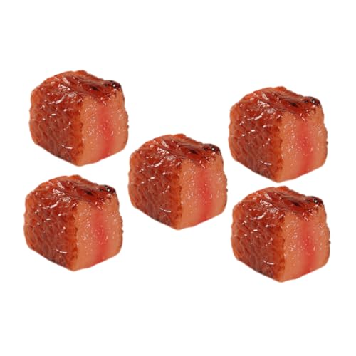 DIKACA 5st Simulierte Rindernuggets Kunstfleischornament Künstliches Brot Zum Ausstellen Steak- Künstliches Gekochtes Essen Gefälschtes Steak- Simuliertes Essen Brown PVC DIKACA 5st Simulierte Rindernuggets Kunstfleischornament Künstliches Brot Zum Ausstellen Steak- Künstliches Gekochtes Essen Gefälschtes Steak- Simuliertes Essen Brown PVC von DIKACA