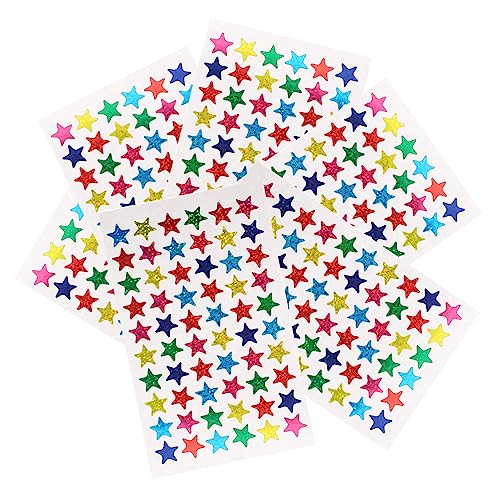 DIKACA 6 Bögen Pentagramm Aufkleber Dekorationsaufkleber Für Kinderaufkleber Zarte Sternaufkleber Mini Hologramm Sternaufkleber Aufkleber Zum Basteln Sterne Aufkleber Buntes DIKACA 6 Bögen Pentagramm Aufkleber Dekorationsaufkleber Für Kinderaufkleber Zarte Sternaufkleber Mini Hologramm Sternaufkleber Aufkleber Zum Basteln Sterne Aufkleber Buntes von DIKACA