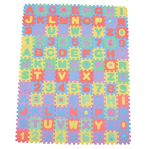 DIKACA 6 Sätze Brief Krabbel Matte Puzzlematte fußmatte puzzledecke teppiche Puzzle-unterlage spielmatte puzzlekleber babymatte für den Boden -Bodenmatte Puzzle-Bodenmatte Eva von DIKACA