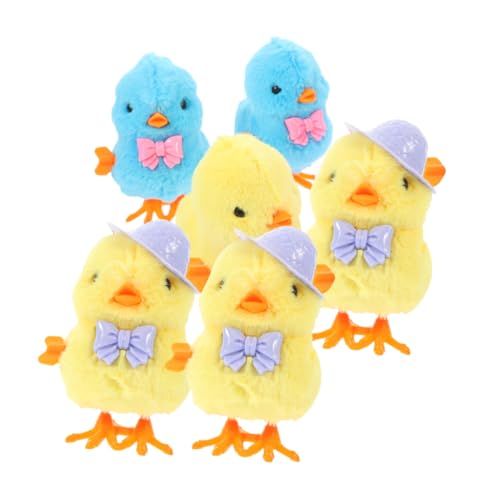 DIKACA 6 Stück Aufziehbares Hühnerspielzeug Für Huhn Klein Springen Kükenspielzeug Küken Aufziehen Springende Hühner Osterküken Hühnchenspielzeug Plastik DIKACA 6 Stück Aufziehbares Hühnerspielzeug Für Huhn Klein Springen Kükenspielzeug Küken Aufziehen Springende Hühner Osterküken Hühnchenspielzeug Plastik von DIKACA