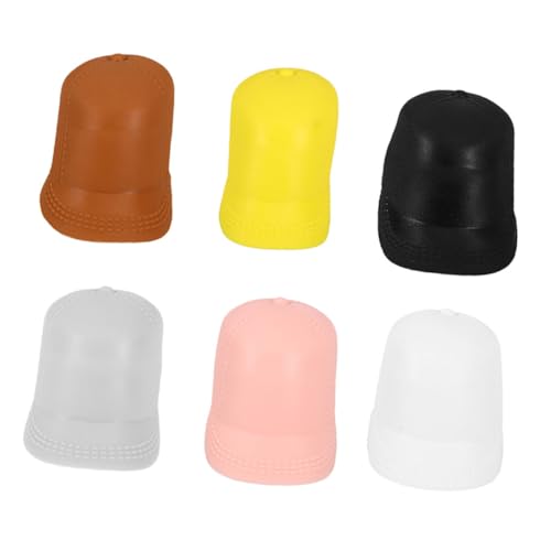 DIKACA 6 Stück Baseball Cap Toy Miniatur-Zubehör Miniaturhüte winzige Hüte Mini-Schirmmütze Mini-Hut Mini-Hüte -Baseballmütze kleine Zylinder zum Basteln Mini-Zylinder Plastik DIKACA 6 Stück Baseball Cap Toy Miniatur-Zubehör Miniaturhüte winzige Hüte Mini-Schirmmütze Mini-Hut Mini-Hüte -Baseballmütze kleine Zylinder zum Basteln Mini-Zylinder Plastik von DIKACA