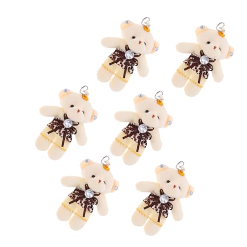 DIKACA 6 Stück Hochzeitsbärenspielzeug Ausgestopfter Kleiner Bär Kleine Bärenpuppe Cartoon Puppe Schlüsselanhänger Bärenanhänger Hängende Kleine Bären Kleines Bärenspielzeug DIKACA 6 Stück Hochzeitsbärenspielzeug Ausgestopfter Kleiner Bär Kleine Bärenpuppe Cartoon Puppe Schlüsselanhänger Bärenanhänger Hängende Kleine Bären Kleines Bärenspielzeug von DIKACA