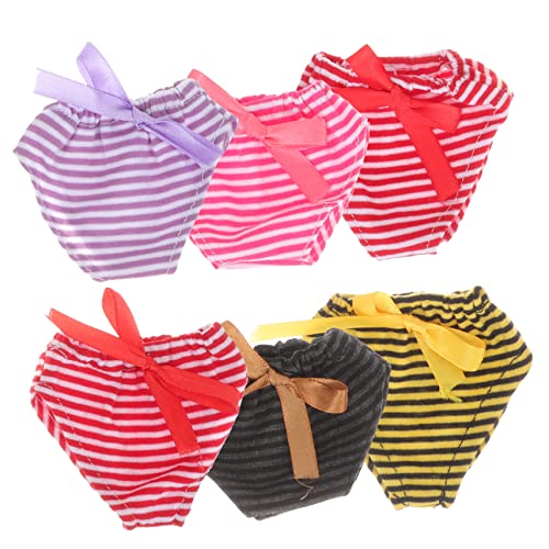 DIKACA 6 Stück Höschen Puppen Kleidung für puppenkleidung Puppenkleidungszubehör Puppenhauskleidungszubehör Mini Höschen für Puppen für kleine Mädchen Puppenslips Stoff DIKACA 6 Stück Höschen Puppen Kleidung für puppenkleidung Puppenkleidungszubehör Puppenhauskleidungszubehör Mini Höschen für Puppen für kleine Mädchen Puppenslips Stoff von DIKACA