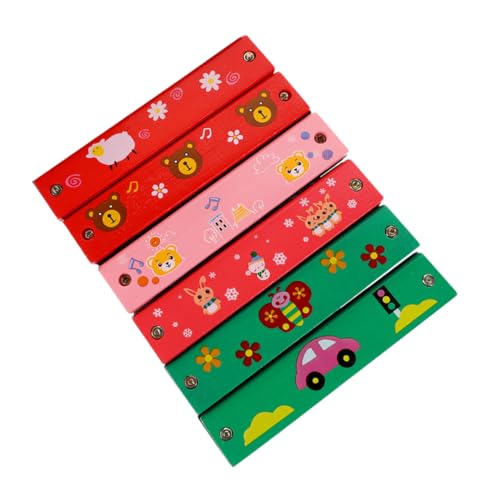 DIKACA Musikalisches Mundharmonika-Set Für Das Frühe Musiklernen Für Jungen Und Mädchen 6-teiliges Mundharmonika-Spielzeug Aus Sicherem Material DIKACA Musikalisches Mundharmonika-Set Für Das Frühe Musiklernen Für Jungen Und Mädchen 6-teiliges Mundharmonika-Spielzeug Aus Sicherem Material von DIKACA