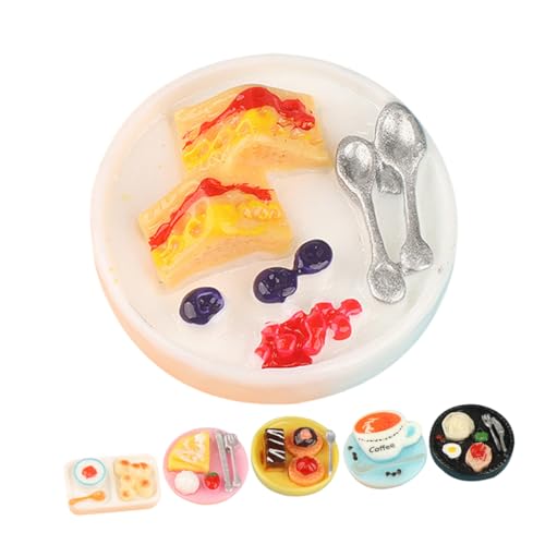 DIKACA 6 Stück Miniatur Spielzeugmodell Lebensmitteldekoration Puppenhaus Miniaturen Miniatur Rollenspielspielzeug Mini Hausdekor Puppenhauszubehör Mini Ornament Miniatur Für von DIKACA