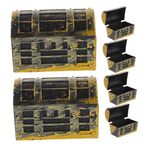DIKACA 6 Stück Puppenhausminiaturen piraten dekoration Puppenhaus Party Deko Ornament Wohnkultur Geburtstagsfeier bevorzugt Lieferungen Miniaturen zum Basteln Miniatur-Dinge Abs Golden von DIKACA