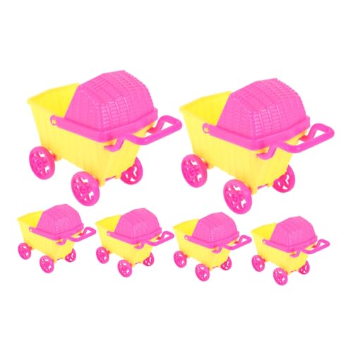 DIKACA 6 Stück Puppenwagen Dolly Miniaturen Zubehör Mini-einkaufswagen Für Einkaufswagen Vor, Spiel Zu Einkaufswagen Für Kleinkinder Mini-Sachen Plastik DIKACA 6 Stück Puppenwagen Dolly Miniaturen Zubehör Mini-einkaufswagen Für Einkaufswagen Vor, Spiel Zu Einkaufswagen Für Kleinkinder Mini-Sachen Plastik von DIKACA