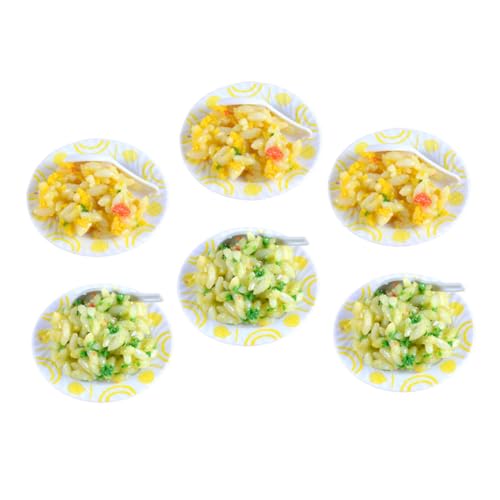 DIKACA 6 Stück Realistische Lebensmittelmodelle Spielzeugküche DIY Dekoration Gebratener Reis Mikrolandschaft Lebensmittel Mini Lebensmittel Miniatur Lebensmittelmodelle Mini DIKACA 6 Stück Realistische Lebensmittelmodelle Spielzeugküche DIY Dekoration Gebratener Reis Mikrolandschaft Lebensmittel Mini Lebensmittel Miniatur Lebensmittelmodelle Mini von DIKACA
