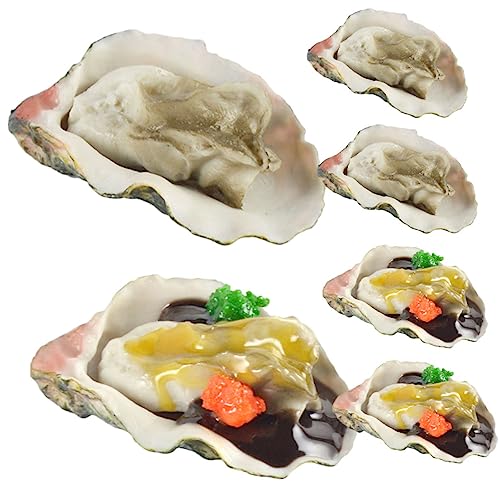 DIKACA 6 Stück Simulationsausternmodell Meeresfrüchtemodell Gefälschte Auster Prop Essen Realistisch Gefälschte Meeresfrüchte Austernschale Schlüssel Fake-Food-austern PVC DIKACA 6 Stück Simulationsausternmodell Meeresfrüchtemodell Gefälschte Auster Prop Essen Realistisch Gefälschte Meeresfrüchte Austernschale Schlüssel Fake-Food-austern PVC von DIKACA