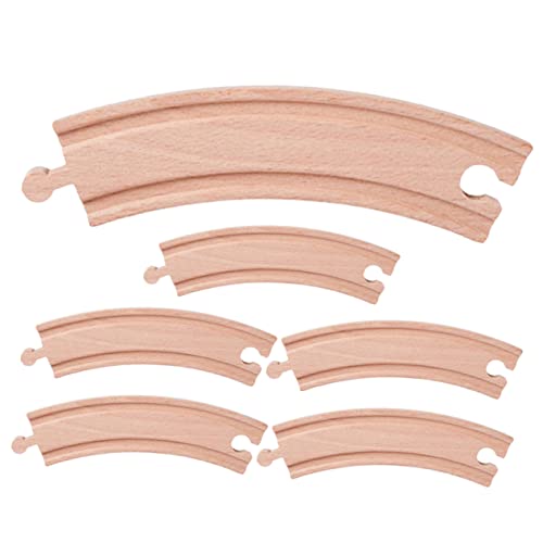 DIKACA 6 Stück Spur Kinderspielzeug Eisenbahnstrecke Gleismodell Gleisblöcke Aus Holz Zug-Szene-Track Lehrbahnspielzeug Bevorzugen Holzspielzeug Bahngleis Hölzern Khaki DIKACA 6 Stück Spur Kinderspielzeug Eisenbahnstrecke Gleismodell Gleisblöcke Aus Holz Zug-Szene-Track Lehrbahnspielzeug Bevorzugen Holzspielzeug Bahngleis Hölzern Khaki von DIKACA