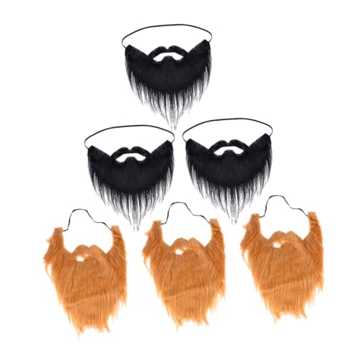 DIKACA 6 Stück Teiliges Realistische Falsche und Schnurrbärte aus Ultrafeinen Fasern und Natürlich als Halloween Kostümaccessoires für Maskerade und Party DIKACA 6 Stück Teiliges Realistische Falsche und Schnurrbärte aus Ultrafeinen Fasern und Natürlich als Halloween Kostümaccessoires für Maskerade und Party von DIKACA