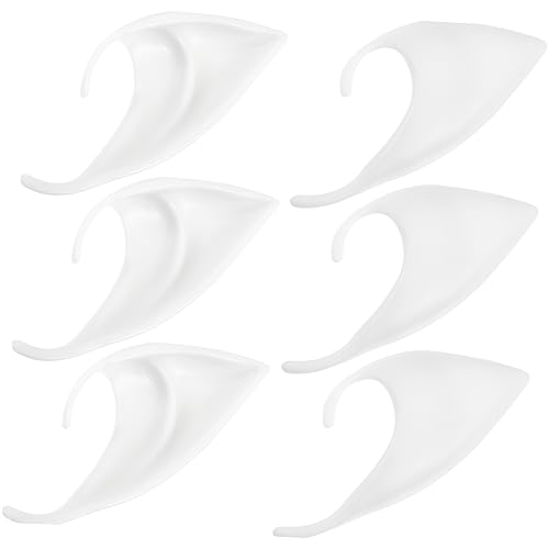 DIKACA 6 Stück künstliche Ohren Bausatz Zubehör Die Balsam klein Elven Ears Requisiten für Weihnachtskostüme Feenohren Halloween-Cosplay-Ohr Weihnachtsohren Ohren Stütze Kieselgel Weiß DIKACA 6 Stück künstliche Ohren Bausatz Zubehör Die Balsam klein Elven Ears Requisiten für Weihnachtskostüme Feenohren Halloween-Cosplay-Ohr Weihnachtsohren Ohren Stütze Kieselgel Weiß von DIKACA