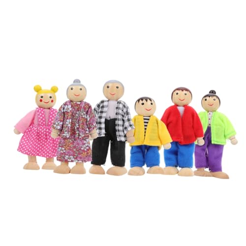 DIKACA 6 Teiliges Mini Familien Set Naturholz Puppenfamilie Für Dekorationszwecke DIY Familienmodell Mit 6 Figuren Für Kreatives Und Dekorieren DIKACA 6 Teiliges Mini Familien Set Naturholz Puppenfamilie Für Dekorationszwecke DIY Familienmodell Mit 6 Figuren Für Kreatives Und Dekorieren von DIKACA