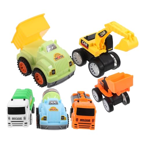 DIKACA 6 Teiliges Set Rückziehspielzeug LKW Mit Baufahrzeugen Mini Baustellenfahrzeuge Für Jungen Und ädchen Ab 3 Jahren Spielzeugautos Für Vorschulkinder DIKACA 6 Teiliges Set Rückziehspielzeug LKW Mit Baufahrzeugen Mini Baustellenfahrzeuge Für Jungen Und ädchen Ab 3 Jahren Spielzeugautos Für Vorschulkinder von DIKACA