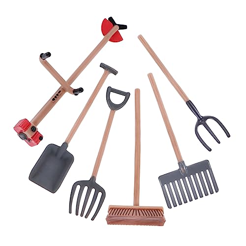 DIKACA 6-teiliges Set Garten-Werkzeug-Ornament Modell Für Landwirtschaftliche Werkzeuge Bauernspielzeug Modell Landwirtschaftliche Werkzeuge Strand Sandkasten Hacke Simulation Schmuck PVC DIKACA 6-teiliges Set Garten-Werkzeug-Ornament Modell Für Landwirtschaftliche Werkzeuge Bauernspielzeug Modell Landwirtschaftliche Werkzeuge Strand Sandkasten Hacke Simulation Schmuck PVC von DIKACA