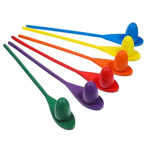 DIKACA Balancespiele Für Kinder 6-teiliges Holzspielzeug-löffelspiel-Set Sensorisches Spielzeug-Set Ideal Für Staffelläufe Und Outdoor-aktivitäten von DIKACA