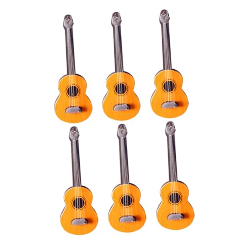 DIKACA 6Stücke Teiliges Gitarrenmodelle für Puppenhaus Klassische und Elektrische Spielzeuggitarren für Puppenhausdekoration und Musikinstrumente Zubehör DIKACA 6Stücke Teiliges Gitarrenmodelle für Puppenhaus Klassische und Elektrische Spielzeuggitarren für Puppenhausdekoration und Musikinstrumente Zubehör von DIKACA