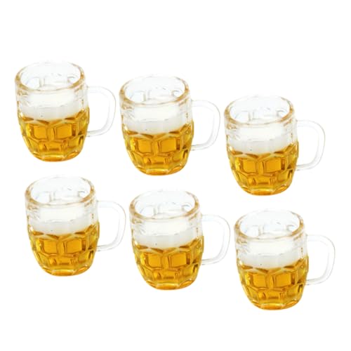 DIKACA 6er Set Miniatur Bierkrüge Aus Resin Für Puppenhaus Kleine Bierbecher Modelle Für Miniatur Szenen Und Bastelprojekte Perfekt Als Zubehör Für Feengärten Und Rollenspiele DIKACA 6er Set Miniatur Bierkrüge Aus Resin Für Puppenhaus Kleine Bierbecher Modelle Für Miniatur Szenen Und Bastelprojekte Perfekt Als Zubehör Für Feengärten Und Rollenspiele von DIKACA