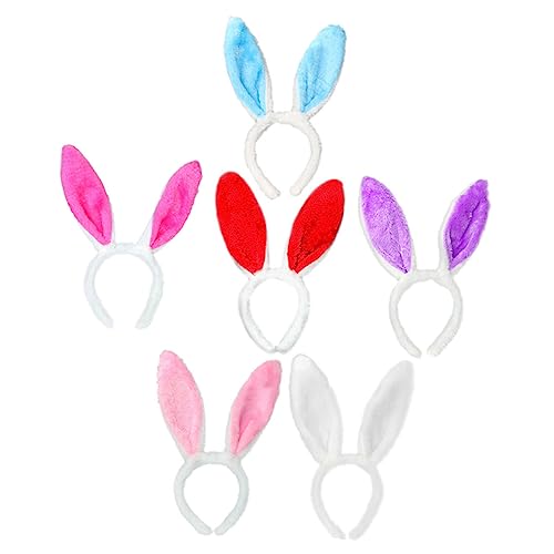 DIKACA 6st Kaninchen-stirnband-haarschmuck Stirnbänder Samtkaninchen Hasen-kostümzubehör Ohr Hase Kaninchenspielzeug Haarkaninchen Hasenohr Haarband Hasenohren Füller Plüsch DIKACA 6st Kaninchen-stirnband-haarschmuck Stirnbänder Samtkaninchen Hasen-kostümzubehör Ohr Hase Kaninchenspielzeug Haarkaninchen Hasenohr Haarband Hasenohren Füller Plüsch von DIKACA
