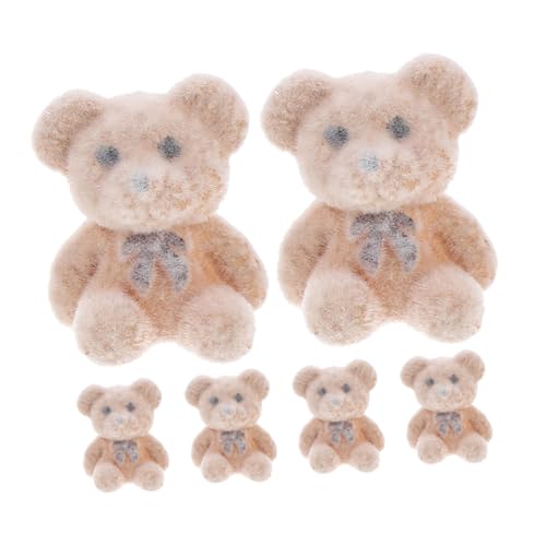 DIKACA Vielseitige Ausgestopfte Bären Mini-tierfigur Beflocktes Material Für Dekorative Party-vorräte von DIKACA