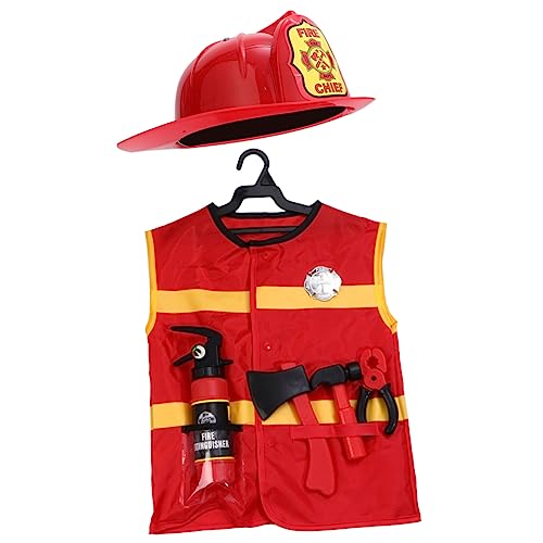 DIKACA 7 Teiliges Set Feuerwehrmannkostüm Für Kleidung Karrierekostüme Für Feuerwehrmannkostüm Für Feuerwehrmann Outfit Für Feuerwehrchefkostüm Feuerwehrmann Cosplay Kostüm DIKACA 7 Teiliges Set Feuerwehrmannkostüm Für Kleidung Karrierekostüme Für Feuerwehrmannkostüm Für Feuerwehrmann Outfit Für Feuerwehrchefkostüm Feuerwehrmann Cosplay Kostüm von DIKACA