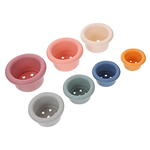 DIKACA 7Stücke Stapelbecher Für Teiliges Badespielzeug Praktischen Fähigkeiten Und Hand Augen Koordination Für Badewanne Und Mehr DIKACA 7Stücke Stapelbecher Für Teiliges Badespielzeug Praktischen Fähigkeiten Und Hand Augen Koordination Für Badewanne Und Mehr von DIKACA