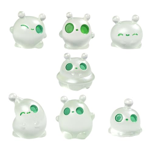 DIKACA 7pcs Miniatur Luminous Außerirdische Figuren DIY Micro Landscape Leuchten in Den Dunklen Mini -Ornamenten Für Büroschreibtisch Home Decor Kids Room Fairy Garden Space Party DIKACA 7pcs Miniatur Luminous Außerirdische Figuren DIY Micro Landscape Leuchten in Den Dunklen Mini -Ornamenten Für Büroschreibtisch Home Decor Kids Room Fairy Garden Space Party von DIKACA