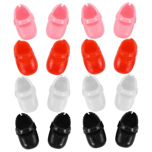 DIKACA 8 Paar Simulationspuppenschuhe Mini Hausschuhe Modelle Mini Fingerschuhe Miniaturschuhe Für Puppen Mini Hausverzierungen Mini Szenenverzierungen Kleine Hausrequisiten von DIKACA