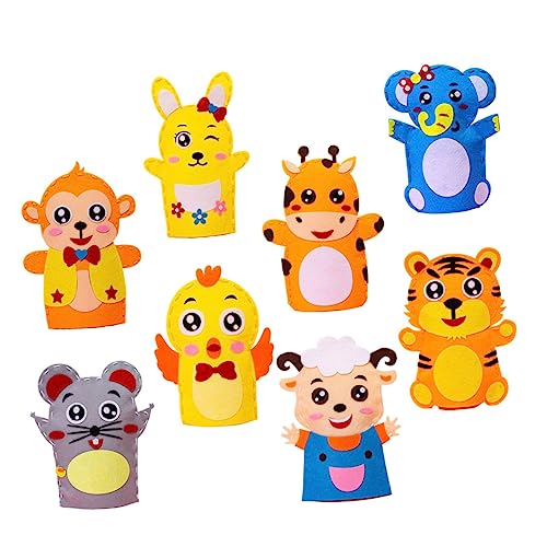 DIKACA 8 Stück DIY handpuppe Handpuppen DIY Bastelset Handpuppen Bastelset für Handpuppen Stoff weben DIY Materialien handgefertigte Puppenmaterialien DIKACA 8 Stück DIY handpuppe Handpuppen DIY Bastelset Handpuppen Bastelset für Handpuppen Stoff weben DIY Materialien handgefertigte Puppenmaterialien von DIKACA