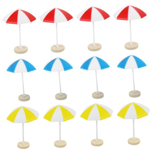 DIKACA 8 Stück Fantastischer Mini Schwimmbad Dekoration Zelt bastelset basteln für mockin Puppenhaus Mikro-Strand-Layout-Szenendekor von DIKACA