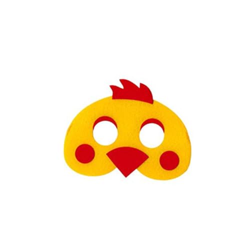DIKACA 8 Stück Teiliges Farm Tier Halbgesichts Cosplay Masken Bunte Filzmasken für Halloween Party und Geburtstag Strapazierfähig Kreative Verkleidung für Jungen und Mädchen von DIKACA