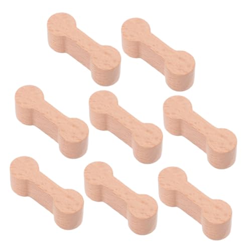 DIKACA 8 Stück Teiliges Holz Schienenverbinder für Kinderzüge Stabiler Adapter für Kreative Holzbahn Szenen Passend für Holzeisenbahnen Robust und Langlebig Fördert Fantasievolles von DIKACA