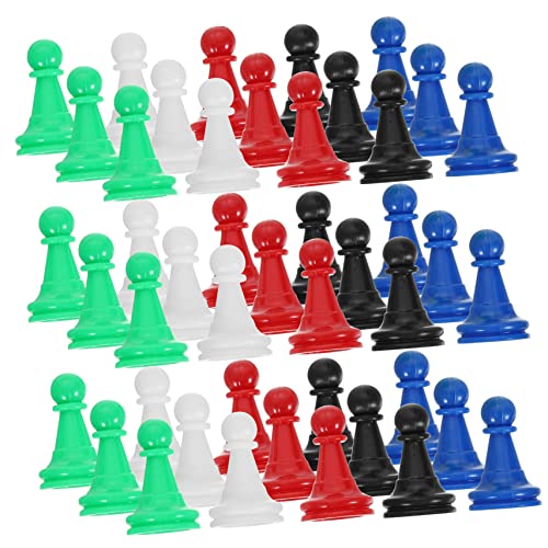 DIKACA 96 Stück Schachmarker Spiel Erwachsene Logic Games for schachfiguren Set Schachbrett Zubehör Schachfiguren für Mehrfarbige Schachfiguren Tischmarker Abs von DIKACA