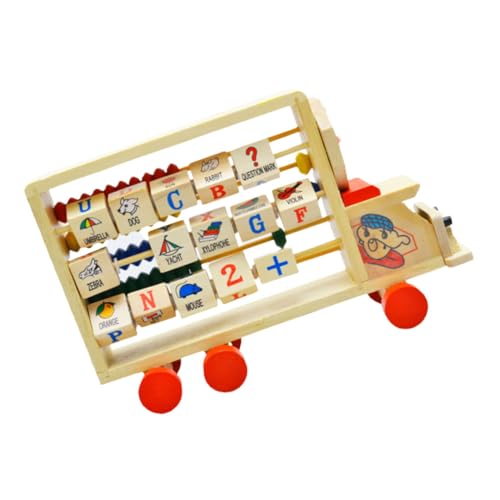 DIKACA Abakusständer Spielzeug für Kinder kindliche entwicklung rechnen Kid Toys Kinder zählen Spielzeug Lehrmittel zählen Puzzle Computergestell Werkzeug Zählgestell hölzern von DIKACA