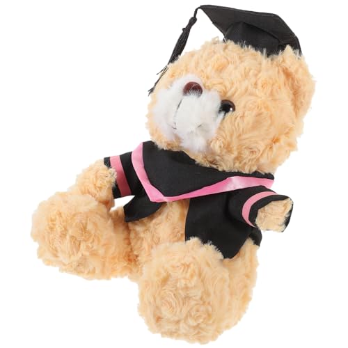 DIKACA Abschluss Plüschbär Mit Kuscheltier Mit Streifen Perfektes Zur Graduierung Und Bequem Für Umarmungen Und Dekoration von DIKACA