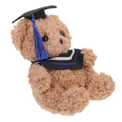 DIKACA Abschlussbär Abschlussbär Weiche Flauschige Puppe Kleine Bärenpuppe Cartoon Bärenpuppe Abschlussbären Abschluss Plüschbär Niedliche Bärendekor Zarter Plüschbär von DIKACA