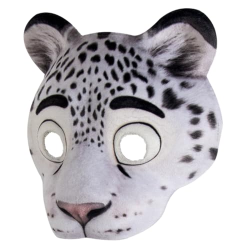 DIKACA Animal Mask Leopard EVA Halbgesichtsmaske Leicht Komfortabel Für Halloween Karneval Kostümparty Und Verkleidung von DIKACA