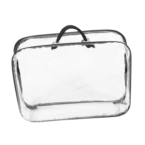 DIKACA Aufbewahrungstasche für Vorratsbehälter für Pulver Teedose aus Porzellan Aufbewahrungstasche transparente Spielzeugtasche Reise-Aufbewahrungstasche PVC von DIKACA